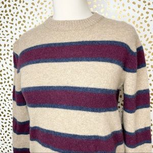 Roots Striped 100% Merino Wool Sweater